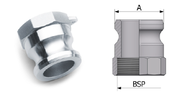 CAMLOCK ALLUMINIO TIPO A