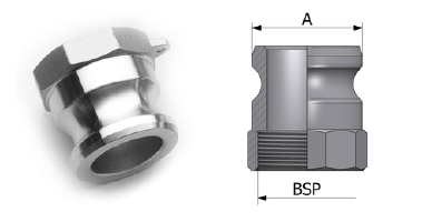 CAMLOCK INOX AISI316 TIPO A