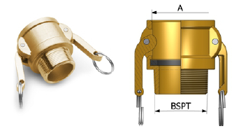 CAMLOCK OTTONE TIPO B