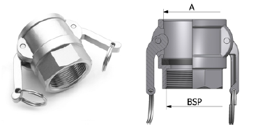 CAMLOCK INOX AISI316 TIPO D