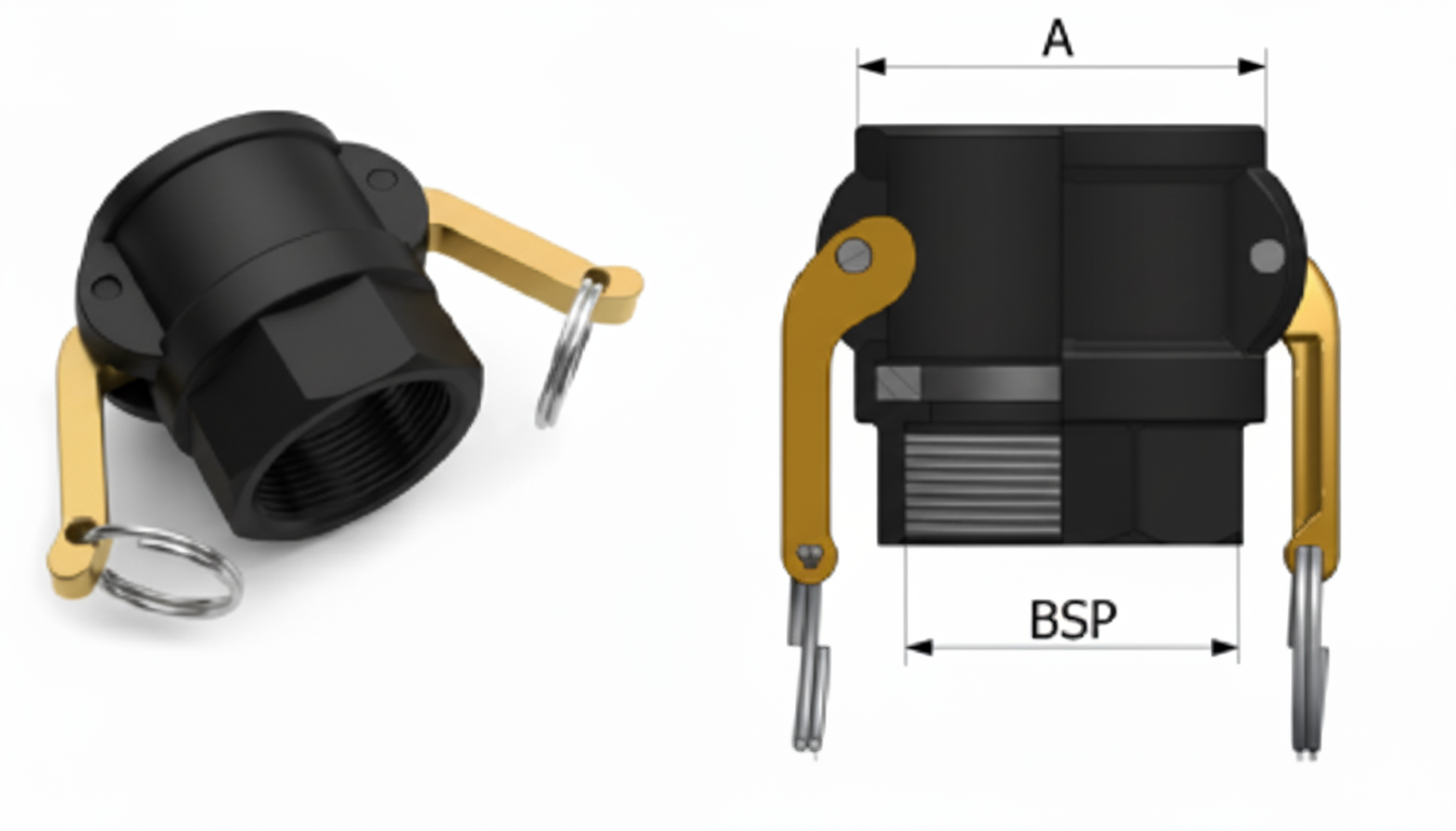 CAMLOCK POLIPROPIENE TIPO D