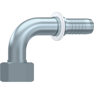 FEMMINE 90° METRICHE SVASATE 24° SERIE L CON DADO LIBERO E O-RING