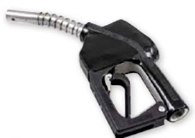 Pistola per erogazione carburante, utilizzata in stazioni di servizio