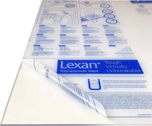 Foglio di policarbonato Lexan con istruzioni e specifiche tecniche
