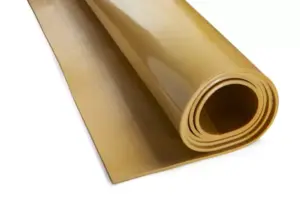 Rotolo di materiale flessibile in colore beige per applicazioni industriali
