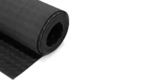 Rotolo di tappeto antiscivolo in gomma nera per uso industriale